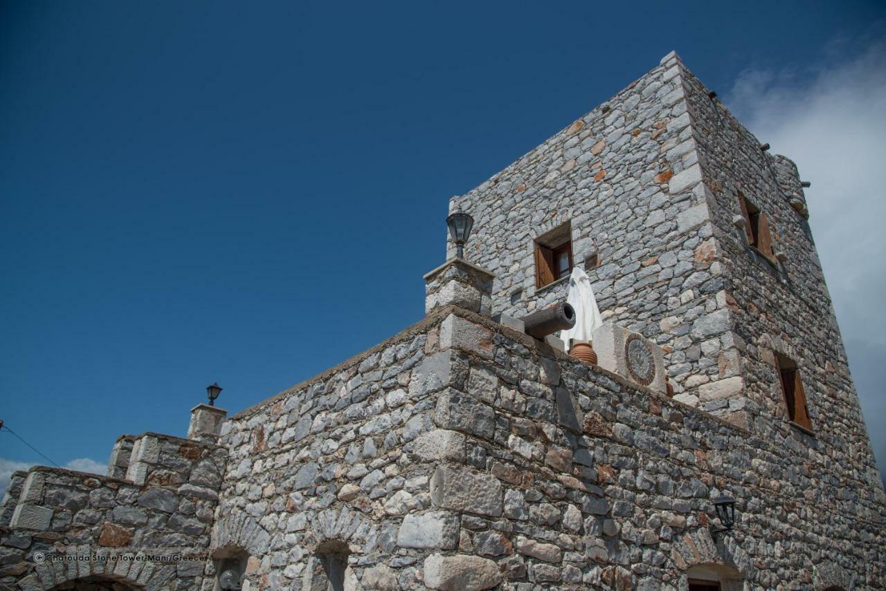 Charouda Stone Tower Lägenhet Pírgos Dhiroú Exteriör bild
