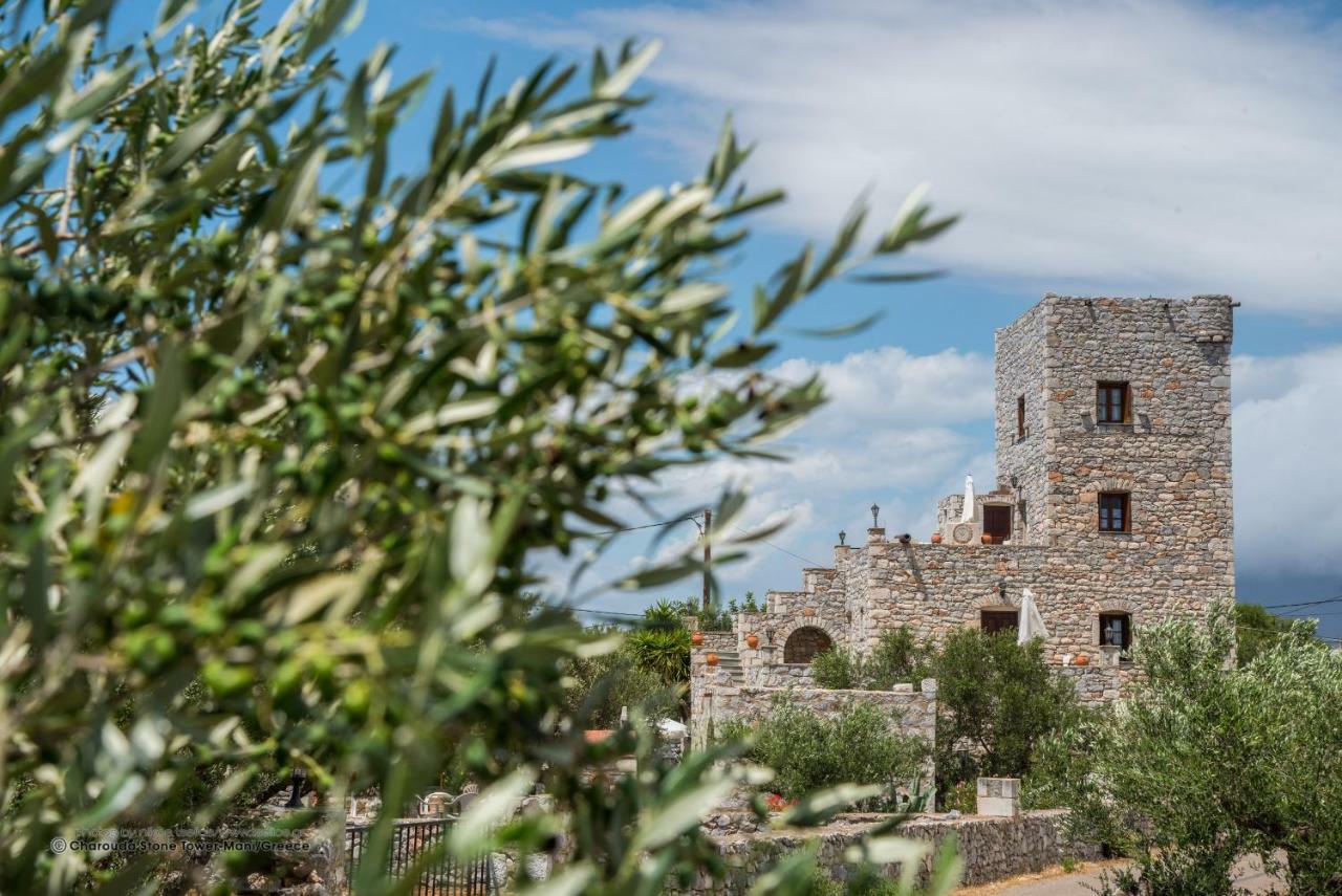 Charouda Stone Tower Lägenhet Pírgos Dhiroú Exteriör bild