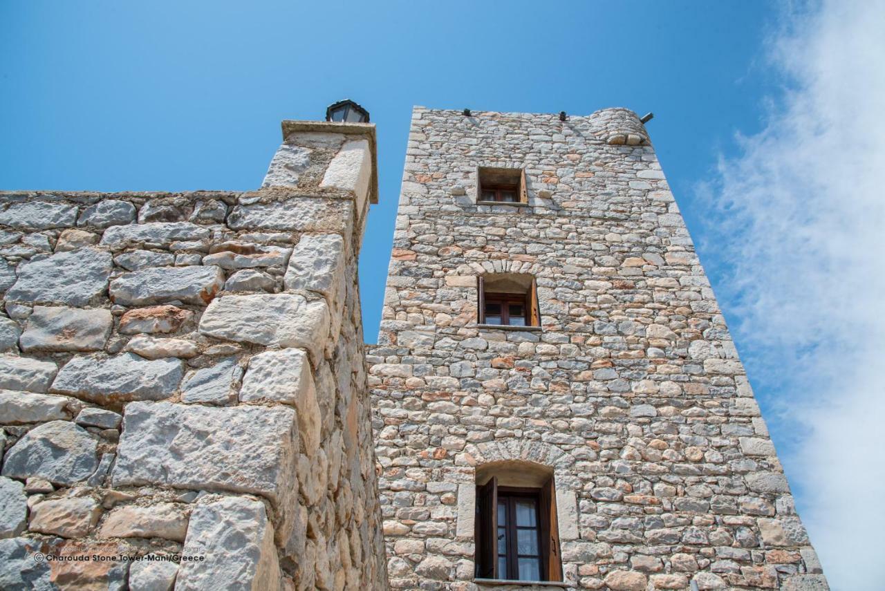 Charouda Stone Tower Lägenhet Pírgos Dhiroú Exteriör bild